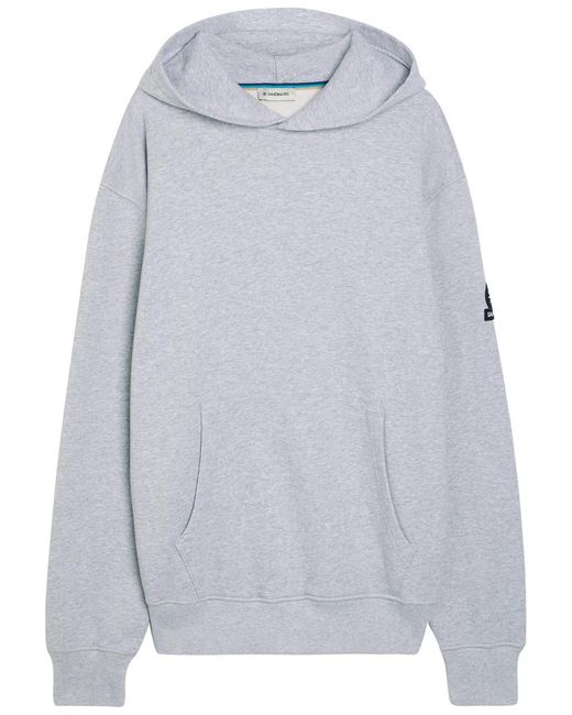 Sandbanks Gray Logo-Appliquéd Hooded Cotton Sweatshirt for men
