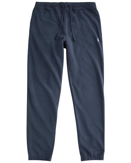 Polo Ralph Lauren Blue Faded Logo Cotton Sweatpants for men