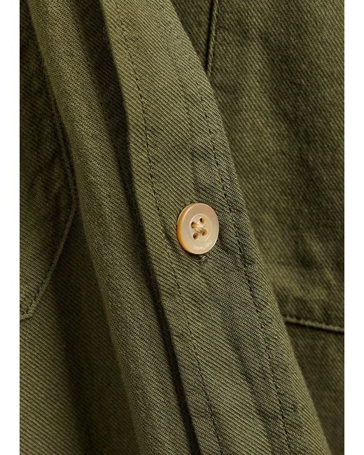 Boglioli Green Woven Shirt for men
