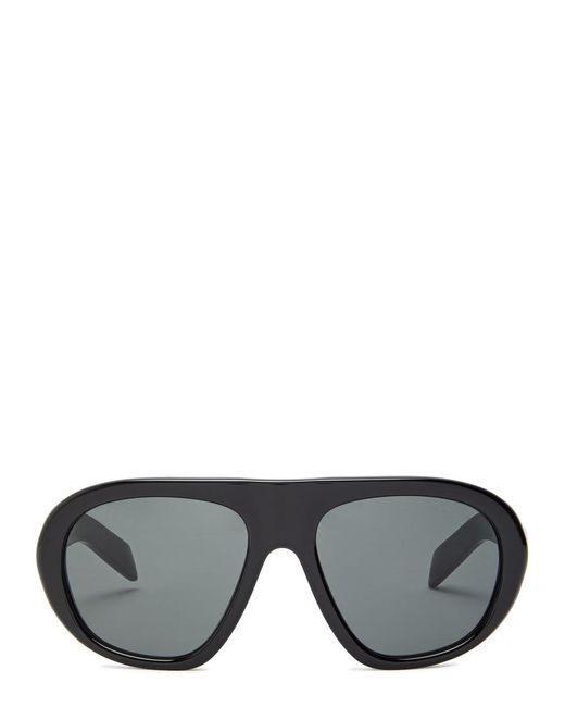Prada Black Aviator-Style Sunglasses