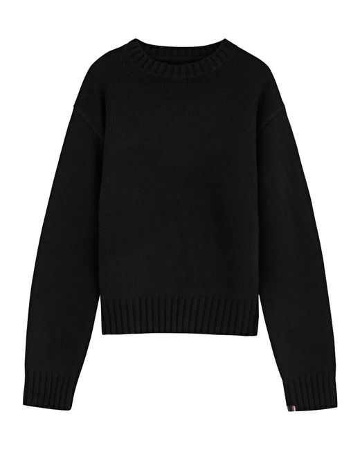 Extreme Cashmere Black N°373 Oldie Cashmere Jumper