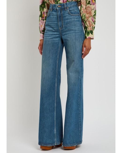 Chloé Blue Flared-Leg Jeans