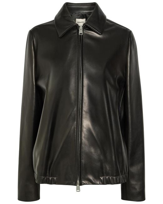 Khaite Black Jackson Leather Jacket