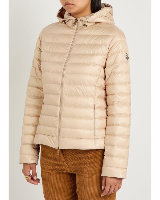 Moncler Natural Igelhood Padded Hooded Nylon Jacket