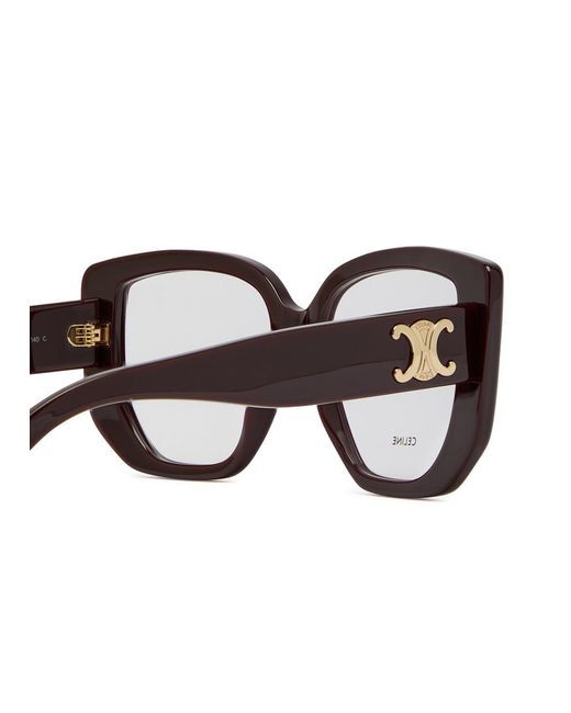 Céline Brown Triomphe Butterfly-Frame Optical Glasses