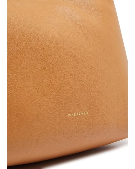 Mansur Gavriel Brown Soft Candy Leather Shoulder Bag
