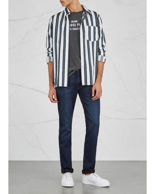 PAIGE Blue Lennox Slim-Leg Jeans, Jeans, Spandex for men