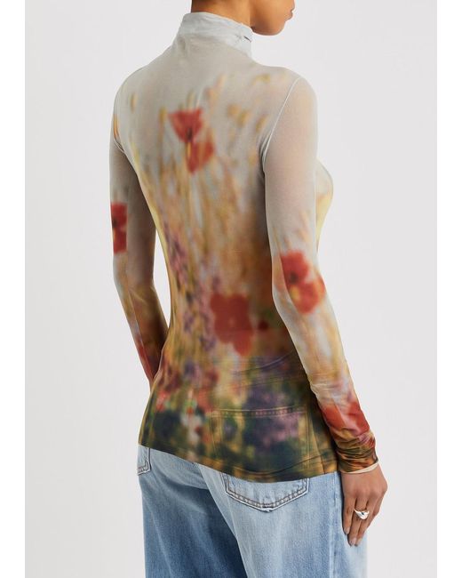 Acne Multicolor Printed Woven Top