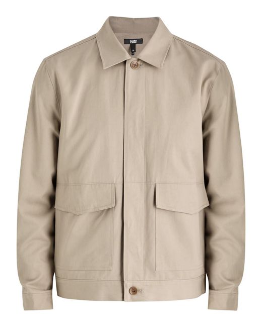 PAIGE Natural Lennon Twill Jacket for men