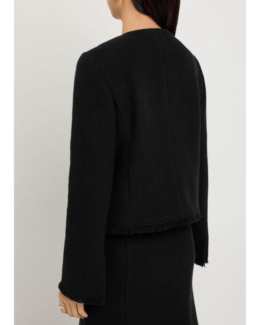 Gabriela Hearst Black Normand Wool And Cahsmere-Blend Jacket