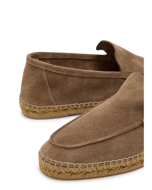 Castaner Brown Nino T Suede Espadrille Loafers for men
