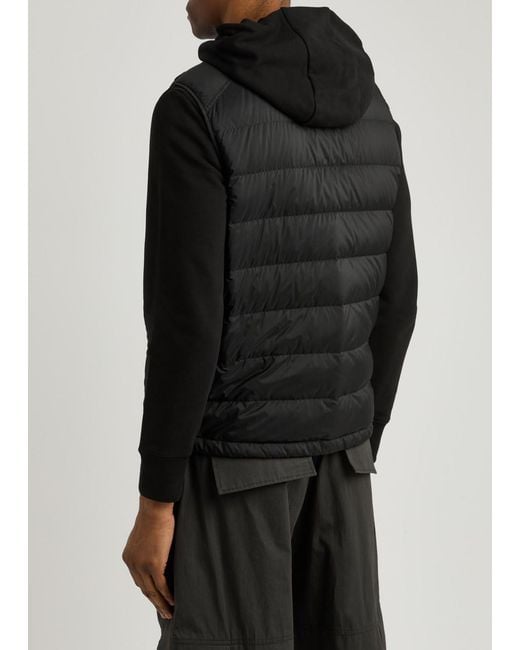 Moncler Black Barthe Quilted Shell Gilet for men