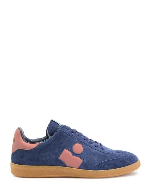 Isabel Marant Blue Bryce Suede Sneakers