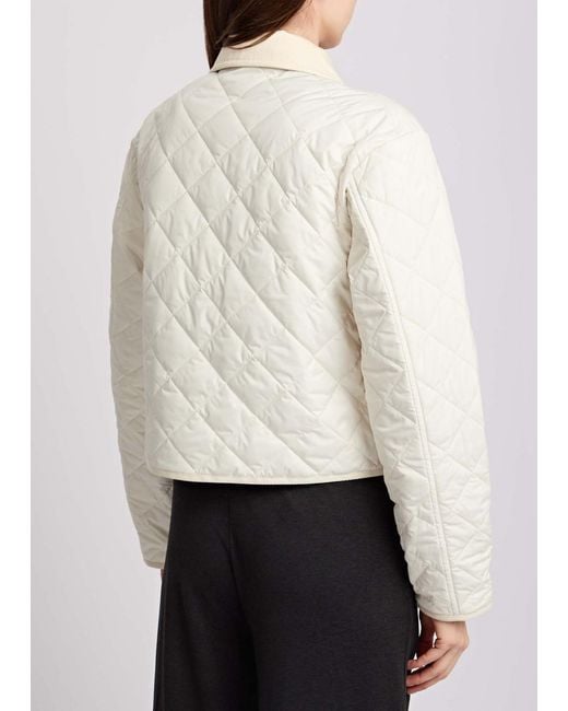 Moncler Natural Chitre Quilted Shell Jacket