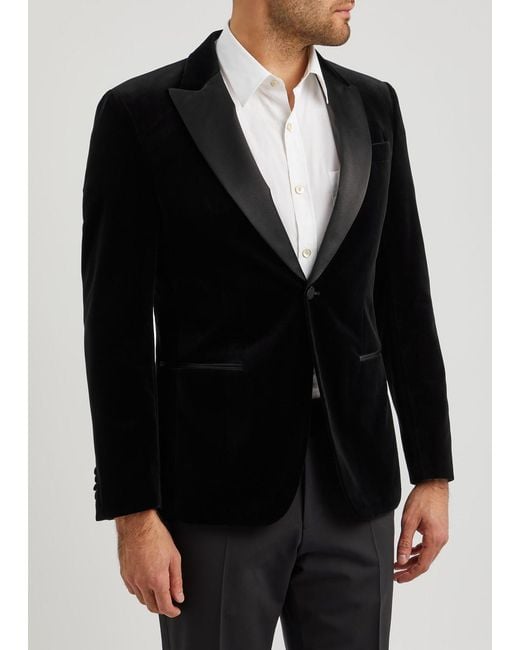 Boss Black Velvet Tuxedo Jacket for men