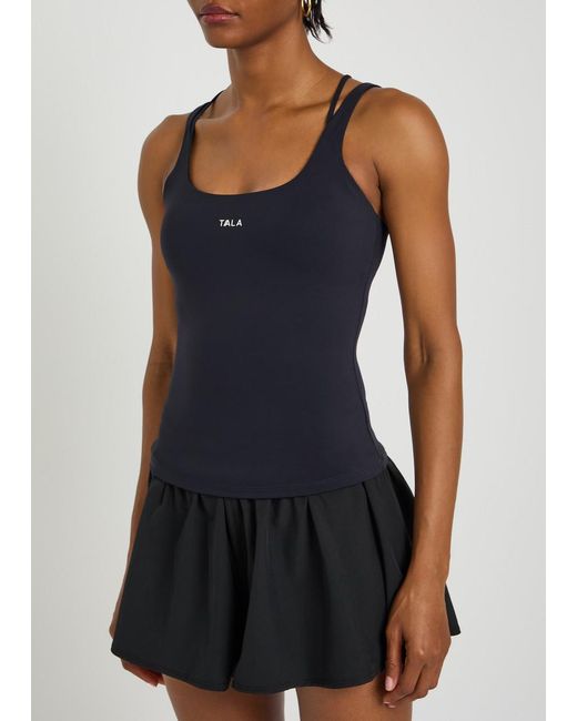 Tala Blue Skinluxe Multi Strap Stretch-Jersey Tank Top