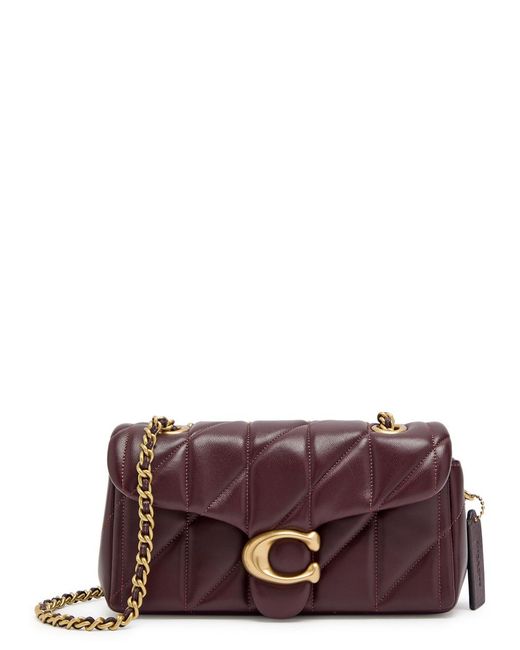 COACH Purple Tabby 20 Quilted Leather Shoulder Bag