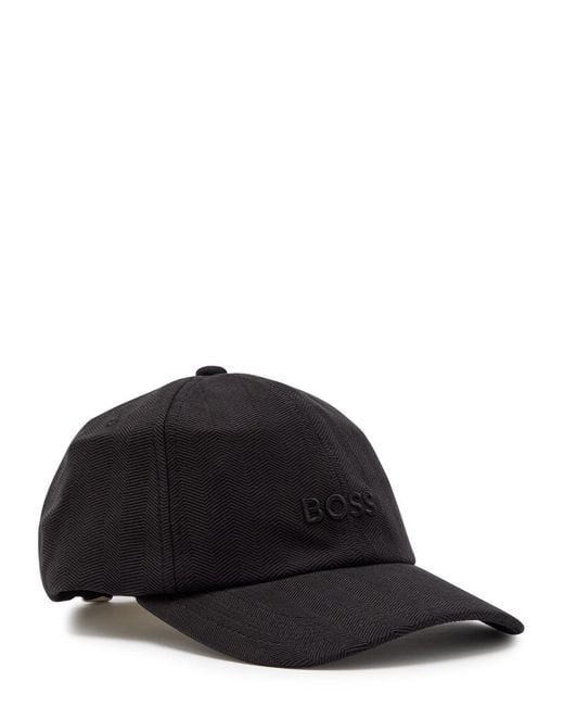 Boss Black Zed Herringbone Cotton Cap for men