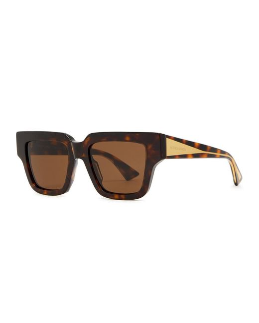 Bottega Veneta Brown Square-frame Sunglasses
