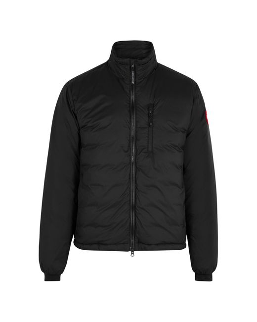 Canada Goose Black Lodge Padded Ripstop Shell Jacket, Designer Shell Jacket for men