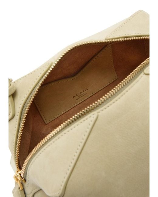 Alaïa Natural Le Bouledogue Small Nubuck Shoulder Bag