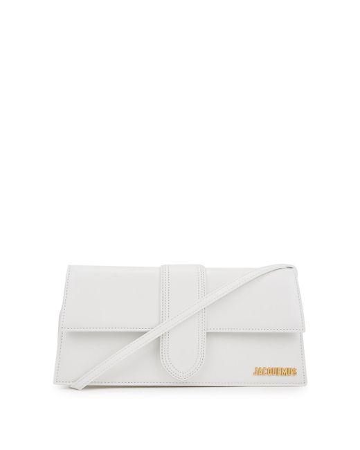 Jacquemus White Le Bambino Leather Top Handle Bag, Bag, , Leather