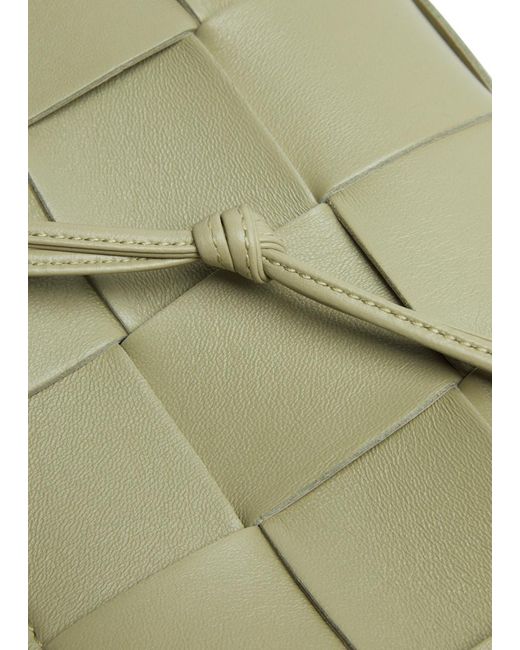 Bottega Veneta Green Intrecciato Small Leather Shoulder Bag