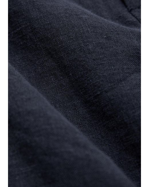 Percival Blue Linen Shorts for men
