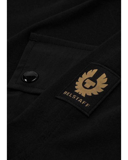 Belstaff Black Castmaster Logo Cotton T-shirt for men