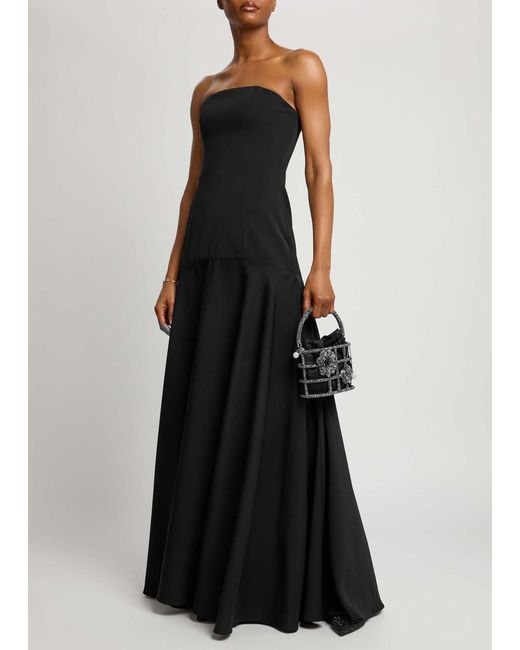 Odd Muse Black Ultimate Muse Strapless Twill Maxi Dress