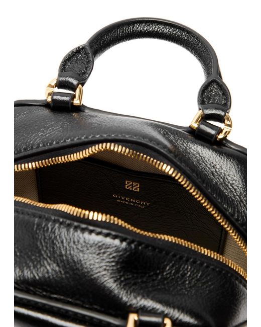 Givenchy Black Antigona Nano Leather Top Handle Bag