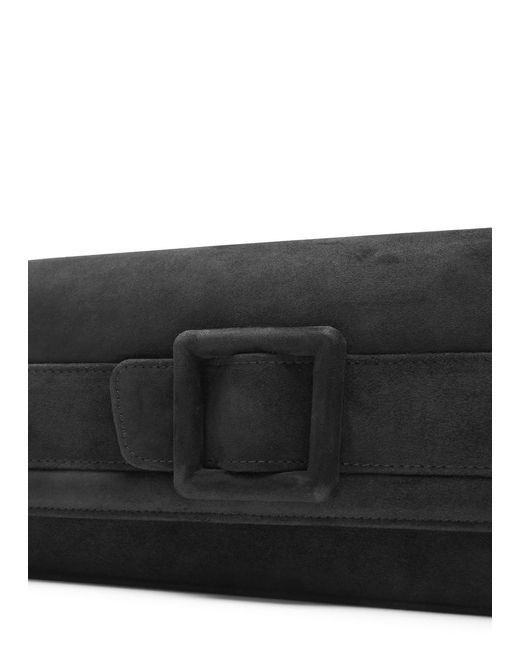 Manolo Blahnik Gray Maygot Suede Clutch