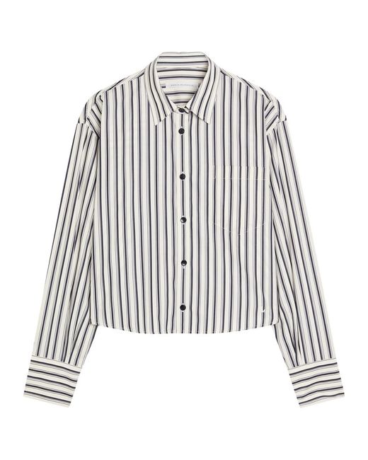 Maria McManus White Striped Cotton Shirt