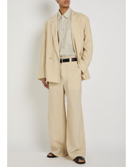 Lemaire Natural Cotton And Silk-Blend Shirt for men