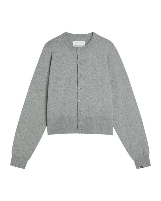 Extreme Cashmere Gray N°170 Chou Cashmere-Blend Cardigan
