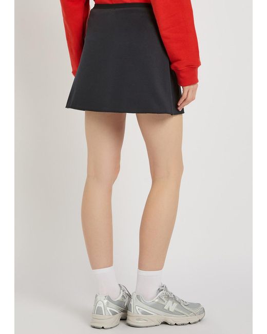 Spense Black Court Piqué Ponte Mini Tennis Skirt