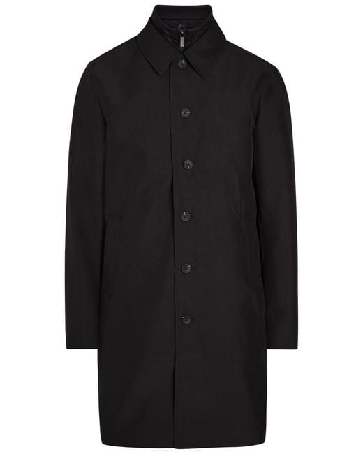 Raith Black Portico Woven Coat for men