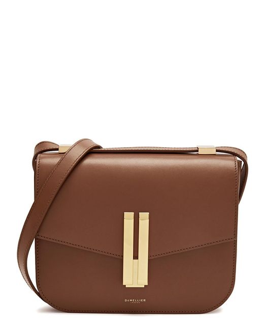 DeMellier London Brown Vancouver Leather Cross-Body Bag
