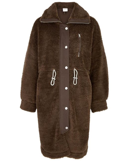 Varley Brown Jones Faux Fur Coat