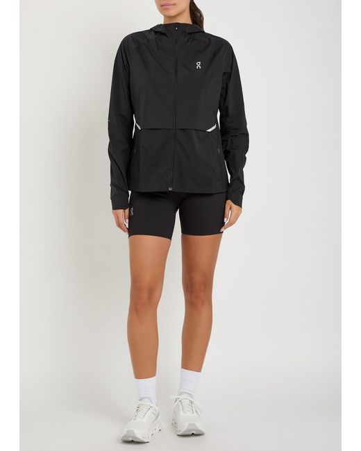 On Shoes Black Core Hooded Shell Jacket