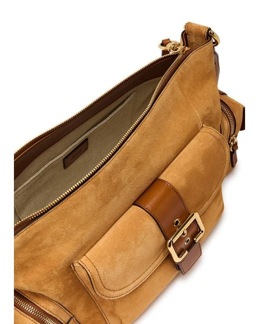 Chloé Brown Suede Camera Bag