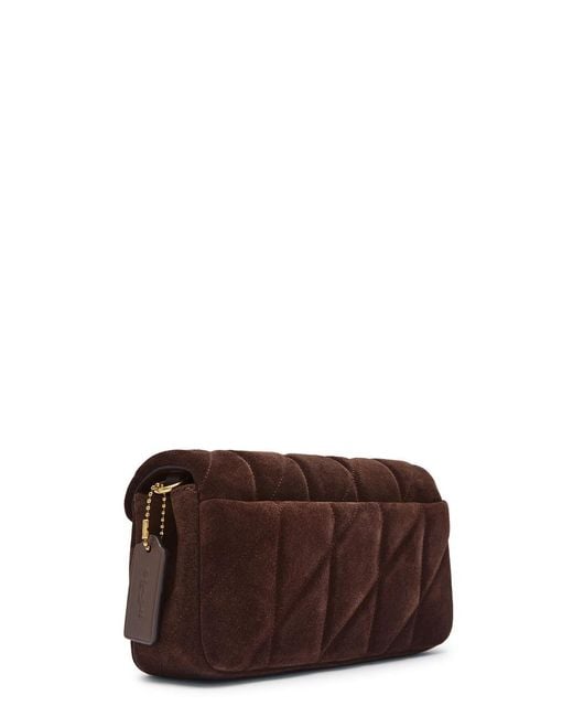 COACH Brown Tabby 19 Quilted Suede Cross-Body Bag