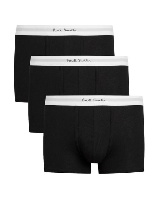 Paul Smith Black Stretch-Cotton Trunks for men