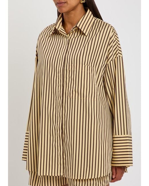Faithfull The Brand Natural Clemente Striped Cotton Shirt