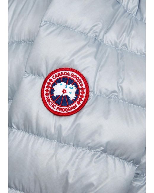 Canada Goose Blue Cypress Quilted Hooded Shell Jacket