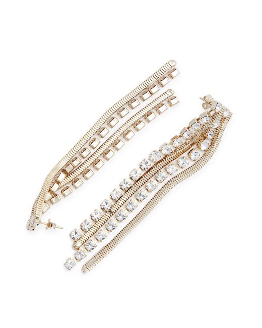 Rosantica White Circe Fringe-embellished Drop Earrings