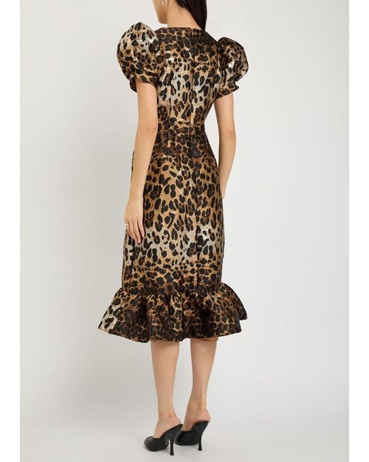 Sister Jane Multicolor Suite-Jacquard Woven Midi Dress