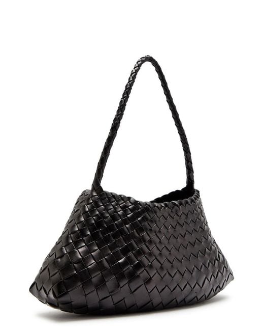 Dragon Diffusion Rosanna Woven Leather Shoulder Bag in Black | Lyst UK