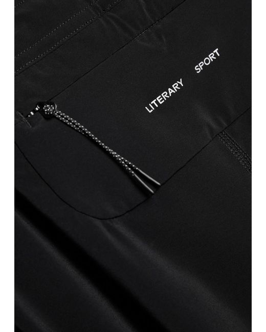 Literary Sport Black Mare Long Run Tights for men