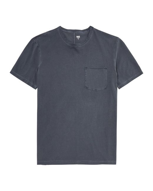 PAIGE Blue Ramierez Cotton T-Shirt for men